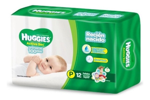 Pañales Huggies Active Sec  P