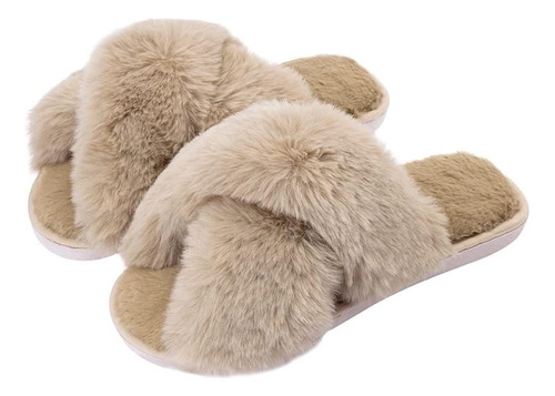 Pantuflas Ultima Moda Dama Mujer Peluditas Cómodas Suaves