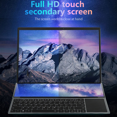 Laptop Doble De Pantalla Doble, 16 Pulgadas, 14 Pulgadas, 19