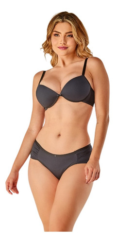 Sutiã Reforçado Com Bojo Aumenta Volume Calcinha Vi Lingerie