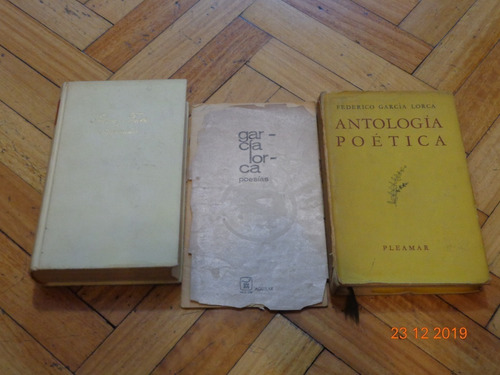 Lote De 3 Libros De F. García Lorca. Poesías, Teatro, Etc.