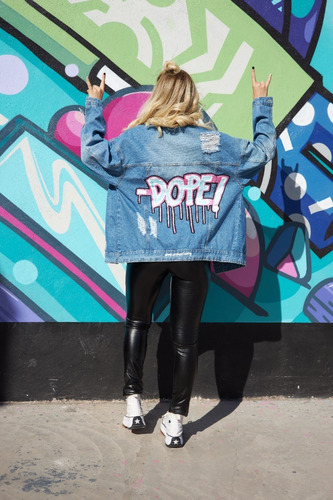 Chaqueta Oversize Pintada A Mano Dope!