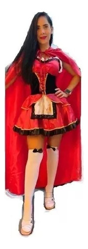 Disfraz De Caperucita Roja Para Mujer Halloween Dia De Muertos Monstruo Catrina La Muerte Cosplay Sexy Diablita 