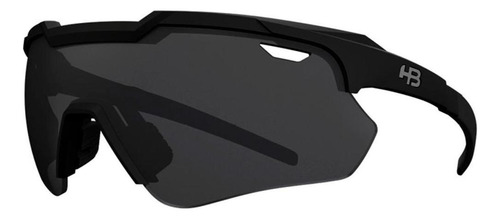 Óculos De Sol Hb Shield Evo 2.0 Matte Black Gray Cor da armação Preto Cor da lente Cinza-escuro
