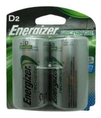 Pila Energizer D Blister 2 Und Recargable 1,2 Voltios