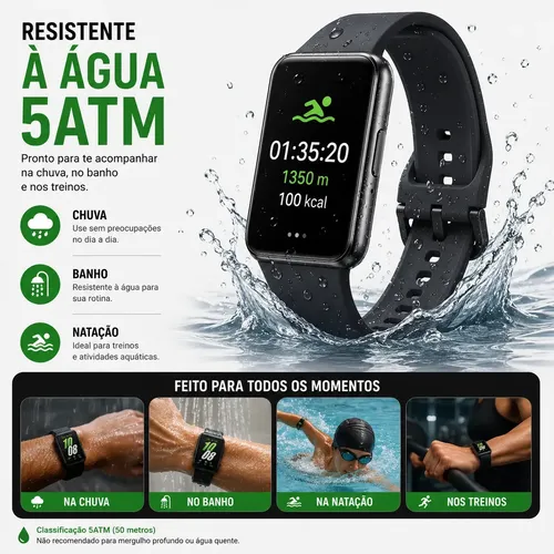 Smartwatch Samsung Galaxy Fit3 Display 1.6 Grafite (Novo com caixa