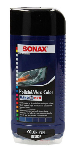 Sonax Cera Polish & Wax Color Con Corrector Azul 500 Ml