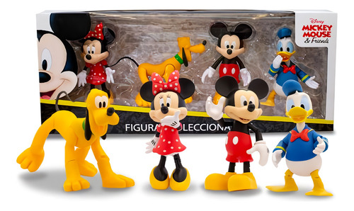 Set De Figuras Articulables Mickey Mouse Y Sus Amigos