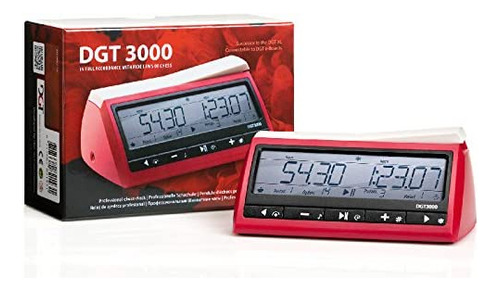 Reloj De Ajedrez Dgt 3000, Temporizador, Color Rojo
