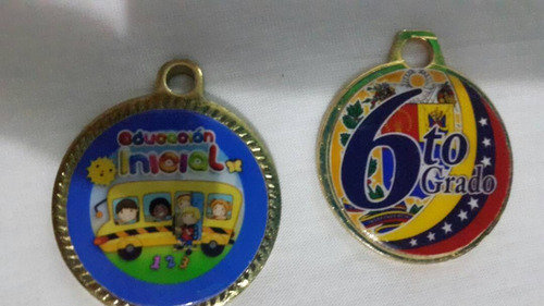 Medallas De Graduacion Vitrificada De 6to Grado Y Preescolar