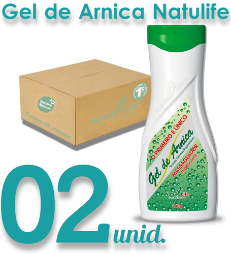 Gel De Arnica 200g Natulife Original Kit Com 2