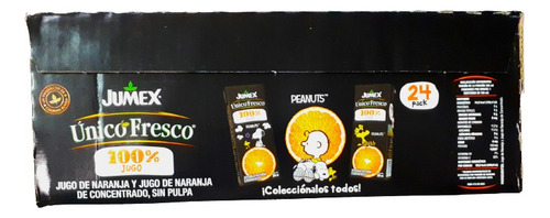 Jugo De Naranja Único Fresco Sin Pulpa Jumex 24 Pz De 200ml