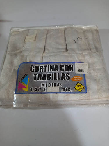 Cortina De Tela Con Trabillas 1,30 X 2,40