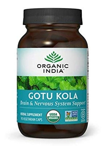 Cápsulas De Gotu Kola De Organic India (90 Cápsulas)