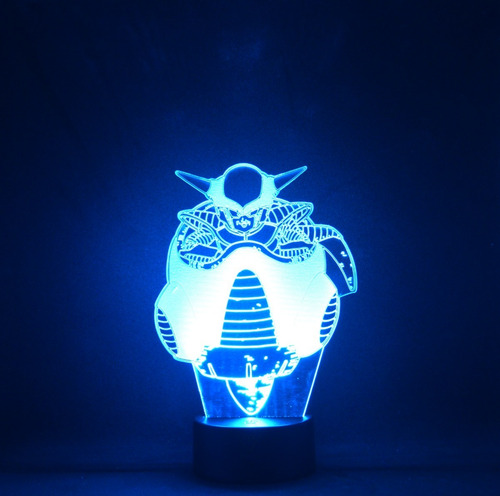 Lámpara 3d Freezer Dragon Ball Z Base Negra