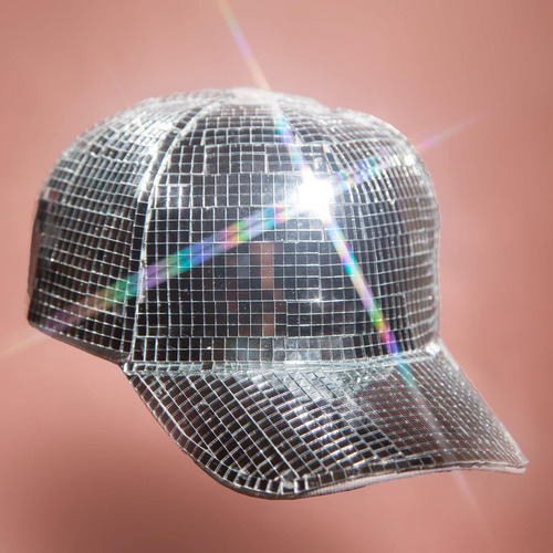 2 Sombrero De Espejo De Bola De Discoteca, Gorra De