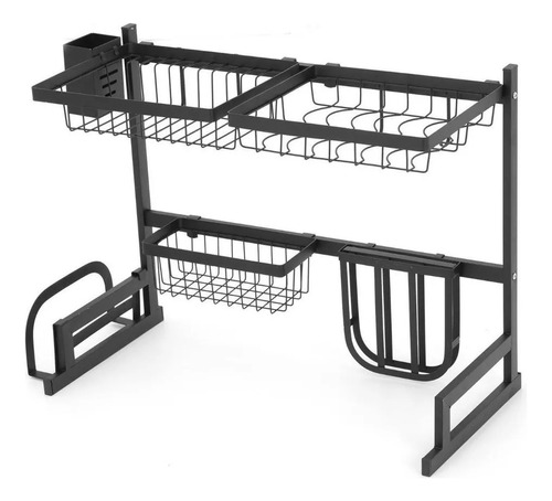 Escurridor De Platos De Acero Inoxidable Organizador 65 Cm 