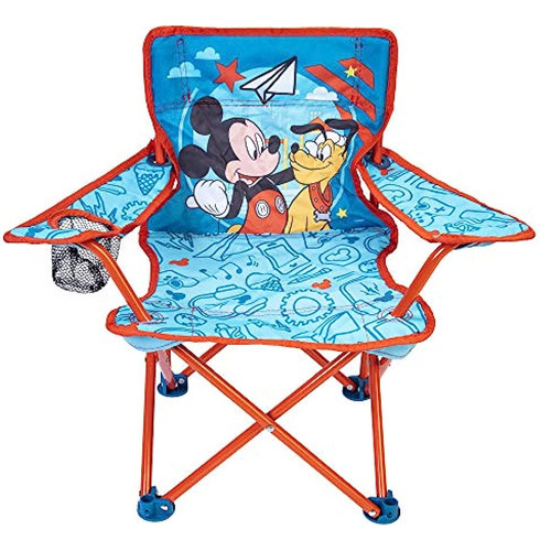 Silla Plegable Para Niños Mickey Mouse Con Bolsa De Transpor