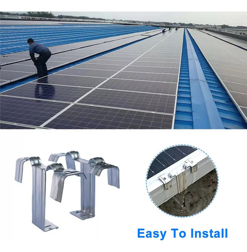 A Kit De Painel Fotovoltaico De 20 Peças, Guia De Água E Ab