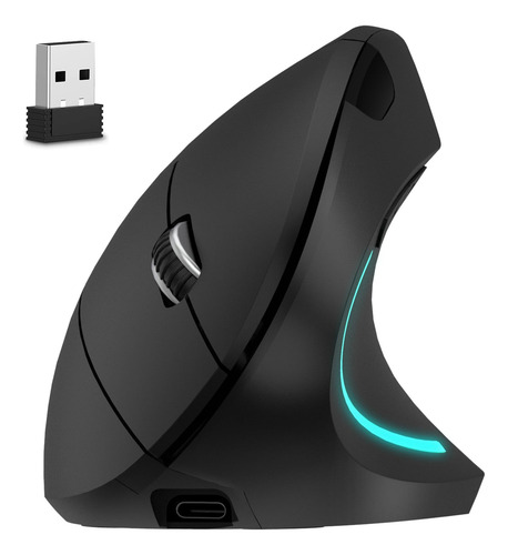 2.4g Ratón Vertical Inalámbrico Ergonómico Esport Recargable