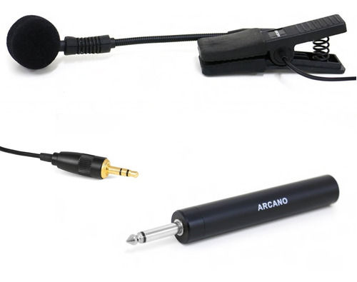Microfone Condensador Arcano Imic-1a C/ Adaptador P10 Sax