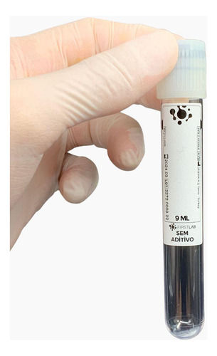 Tubo Branco Coleta Vacuo Sem Aditivo 9ml Prp Prf Rack 100