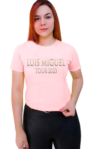 Polera Luis Miguel Tour 2023 Cantante Logo Oficial Concierto