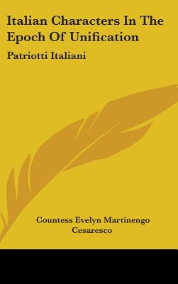 Libro Italian Characters In The Epoch Of Unification: Pat...