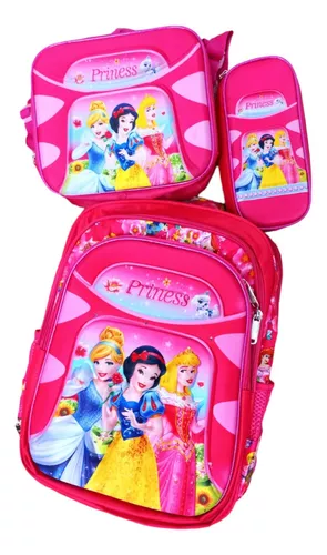 Mochila Escolar Niñas Niños Infantil Preescolar Primaria Set 3 Piezas  Mochila Carrito, Lonchera Y Lapicera