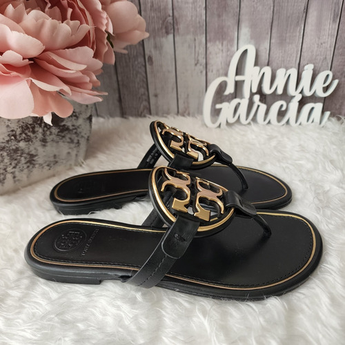 Sandalias Tory Burch Nuevas En Caja Negras Metálicas | Envío gratis