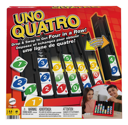 Uno Quatro Juego De Mesa Hasta 4 Jugadores