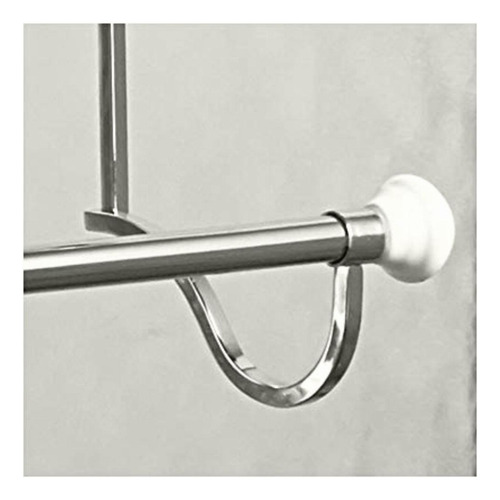 Interdesign York Over-the-shower-door 3-bar Towel Rack, Color Cromado