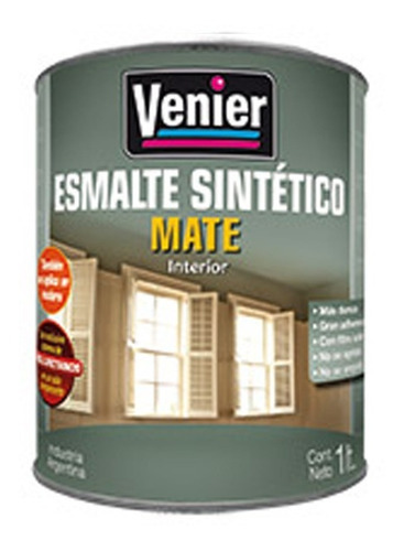 Imagen 3 de 6 de Esmalte Sintético Mate Venier 0,25 L Pintura Pintumm