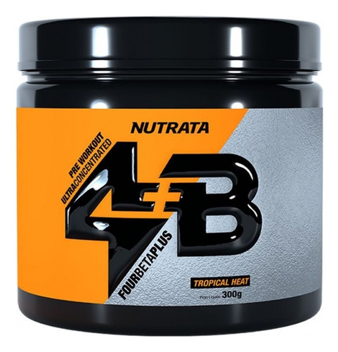 4b Four Beta Plus Pre Workout (300g) Sabor Tropical Heat Frutas Tropicais