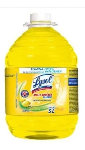 Lysol Desinfectante 5 Litros Elimina 99.9%virus Y Bacterias 