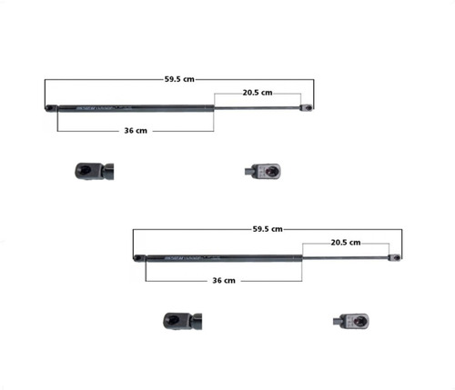 Par Amortiguadores 5ta Puerta Ford Fiesta 2003 - 2007 Mnj