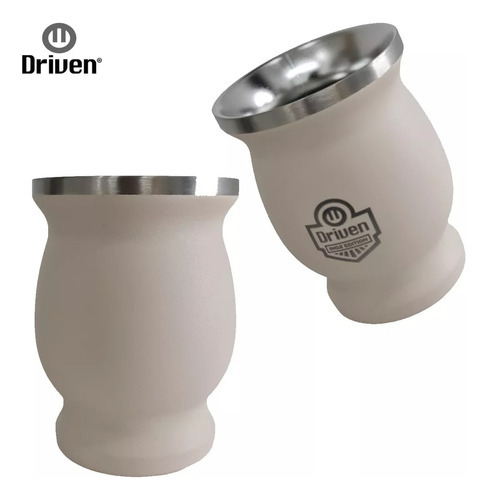 Imagen 2 de 2 de Mate Térmico Driven 230 Ml Doble Capa Acero Inoxidable Inox Color Arena Inox Series