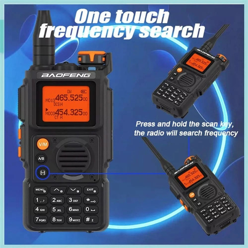 Baofeng K6 Radio Tri-band Con Bateria De 2600mah Similar K61