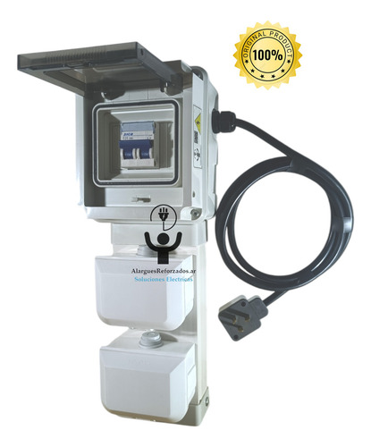 Tablero Eléctrico Obra Exterior 10ax4u Ip65 2mt 3x2,5mm