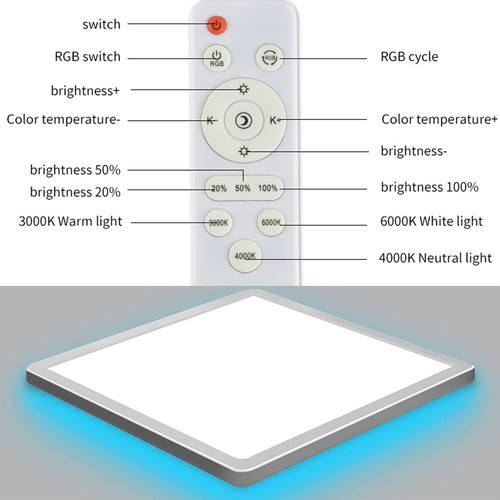 Dormitorio De Techo Rgbcw Bt Con Control Remoto Infinitament