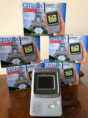 Imagen 4 de 5 de Tv A Color De Mano Citizen Nuevos,3pilas Aa+adapt Corriente
