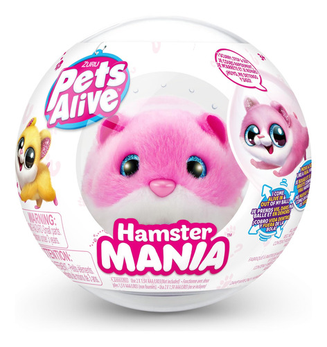 Pets Alive Hamstermania (rosa) De Zuru Hamster, Mascota Elec
