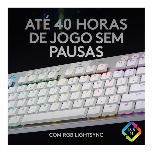 Alambre Táctil Blanco Logitech G915 Tkl Sin Llave A La Veloc