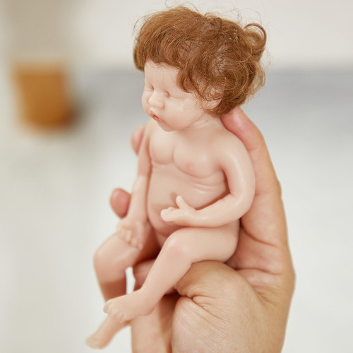 Boneca Mini Reborns 6 Polegadas Baby Girl Corpo Inteiro Sili