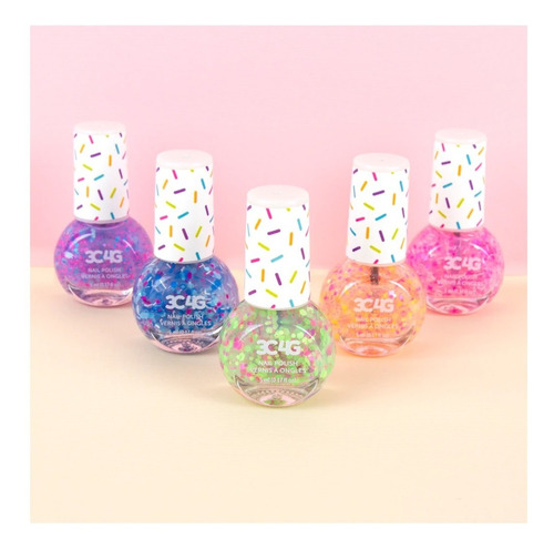 Set 5 Esmaltes Uñas Para Niña Confetti Make It Real-hopetoys