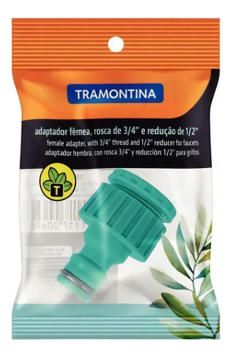 Adaptador de manguera roscada para grifo Tramontina Femea