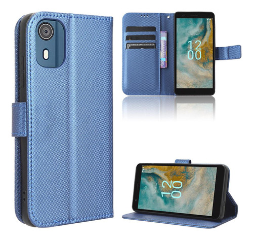 Carcasa Para Nokia C02 Kickstand Cover Magnetic Wallet Card