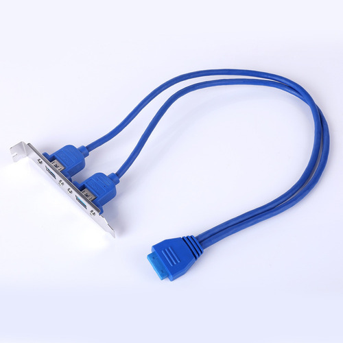 Painel Traseiro Usb 3.0 Duplo De 2 Portas Para Cabo Conector