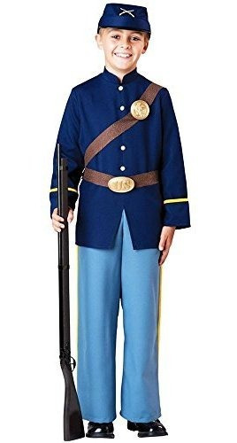 Disfraz Talla Xlarge Para Niño Soldado De La Guerra Civil