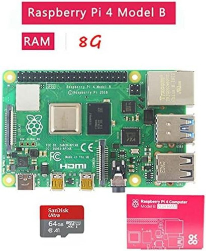 Digishuo Raspberry Pi 4b Modelo B 8gb Ram Kit De Bricolaje |